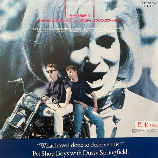 PET SHOP BOYS WITH DUSTY SPRINGFIELD / WHAT HAVE I DONE TO DESERVE THIS? (PROMO WHITE LABEL)Υʥ쥳ɥ㥱å ()
