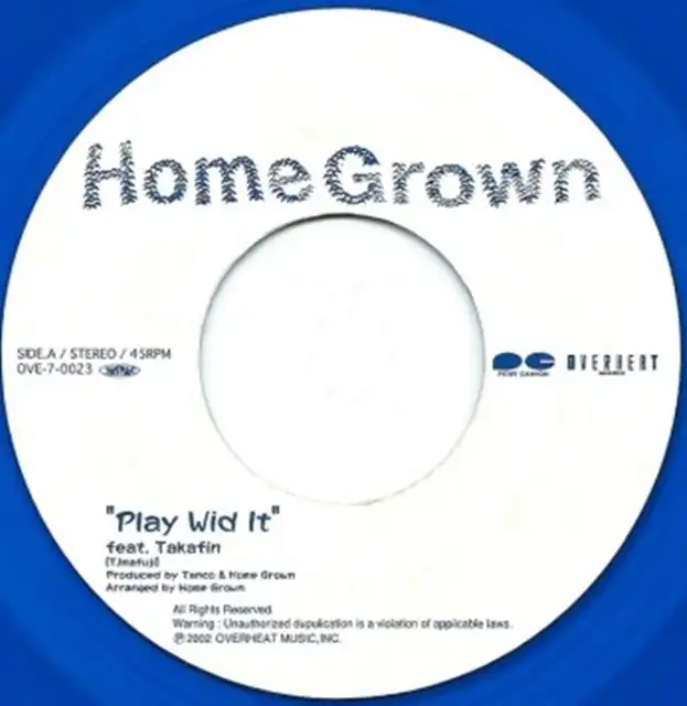 HOME GROWN / PLAY WID ITΥʥ쥳ɥ㥱å ()