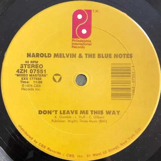 HAROLD MELVIS & BLUE NOTES  / DON'T LEAVE ME THIS WAYΥʥ쥳ɥ㥱å ()