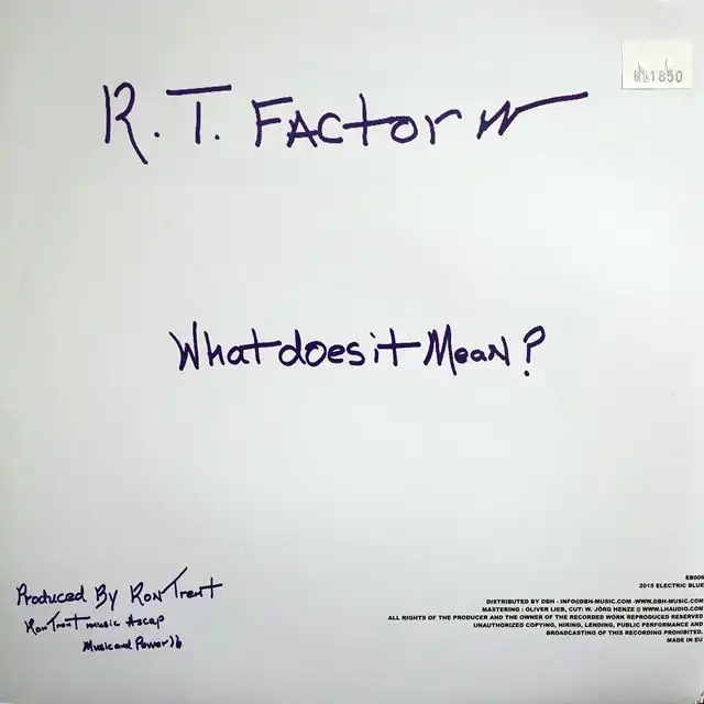R.T. FACTOR (RON TRENT) / WHO ARE WE?Υʥ쥳ɥ㥱å ()