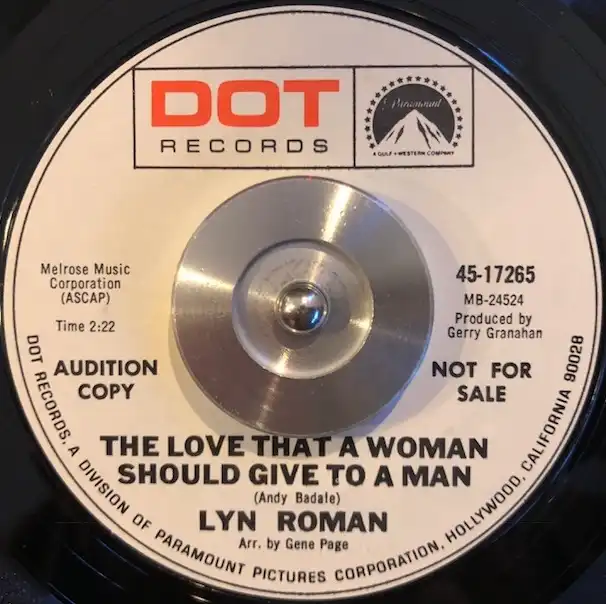 LYN ROMAN / LOVE THAT A WOMAN SHOULD GIVE TO A MANΥʥ쥳ɥ㥱å ()