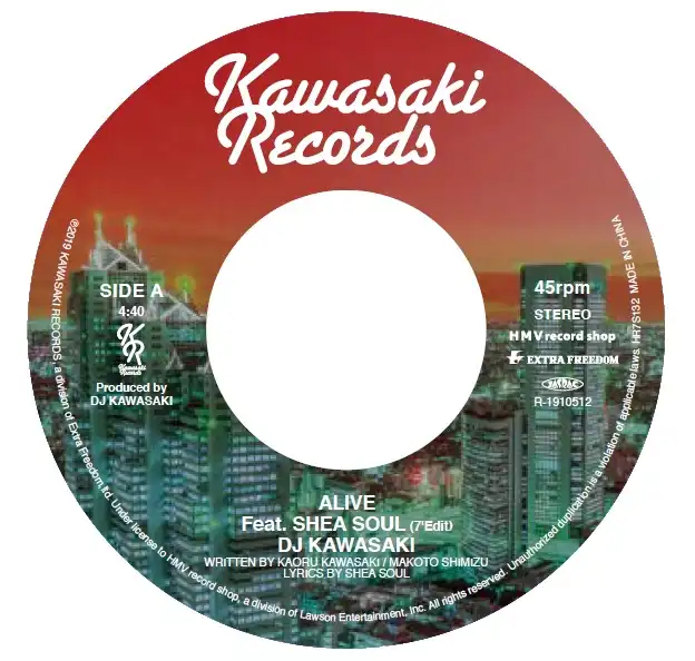 DJ KAWASAKI / ALIVE FEAT. SHEA SOULΥʥ쥳ɥ㥱å ()