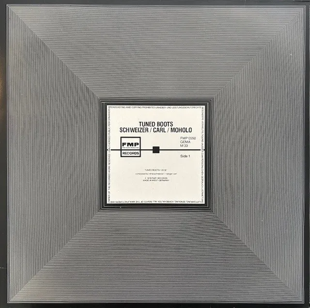 IRENE SCHWEIZER ／ RUDIGER CARL ／ LOUIS MOHOLO / TUNED BOOTSのアナログレコードジャケット (準備中)