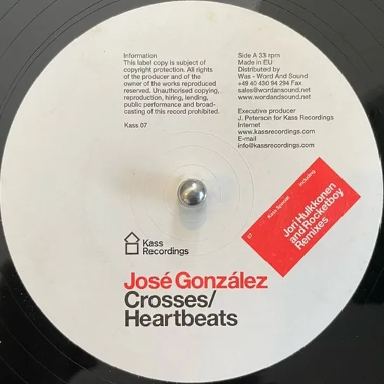 JOSE GONZALEZ / CROSSES / HEARTBEATSのアナログレコードジャケット (準備中)