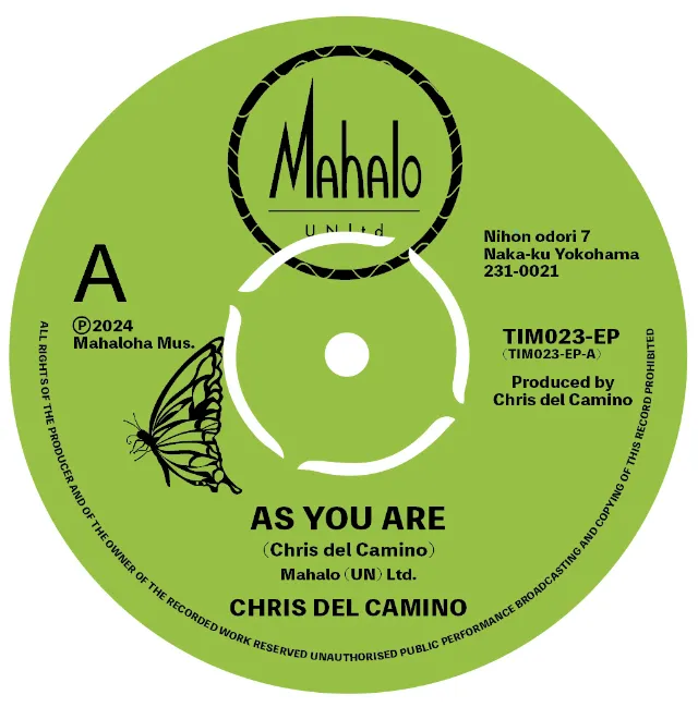 CHRIS DEL CAMINO X BEEK / AS YOU AREのアナログレコードジャケット (準備中)
