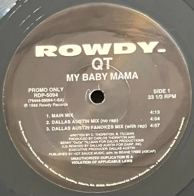QT / MY BABY MAMAのアナログレコードジャケット (準備中)