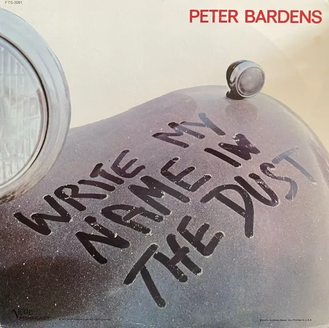 PETER BARDENS / WRITE MY NAME IN THE DUSTのアナログレコードジャケット (準備中)