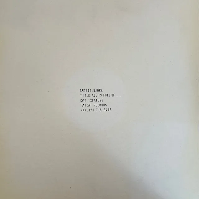 BJORK MIT :FUNKSTORUNG / ALL IS FULL OF...のアナログレコードジャケット (準備中)