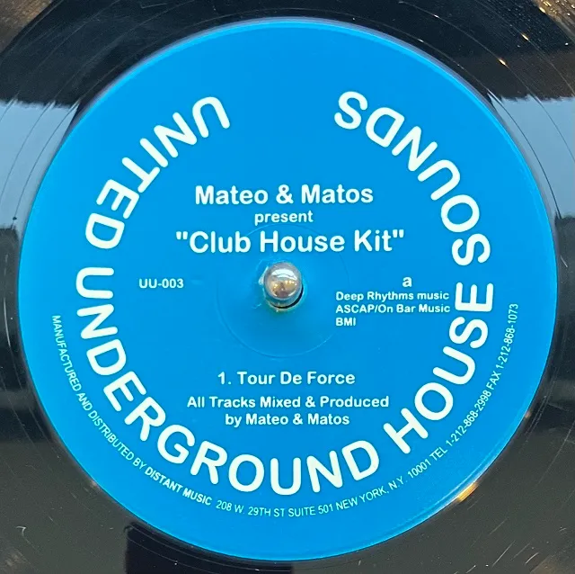 MATEO & MATOS / CLUB HOUSE KITのアナログレコードジャケット (準備中)