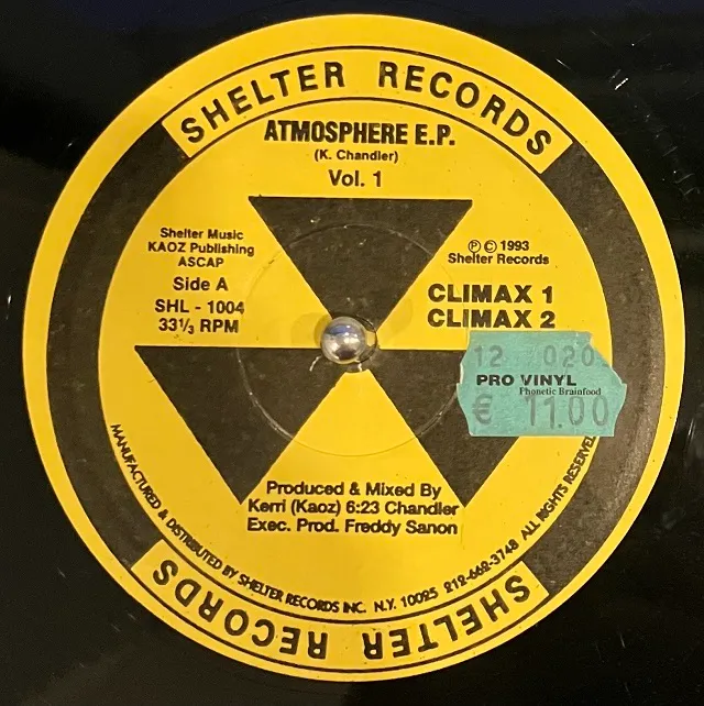 KERRI CHANDLER / ATMOSPHERE E.P. VOL. 1のアナログレコードジャケット (準備中)
