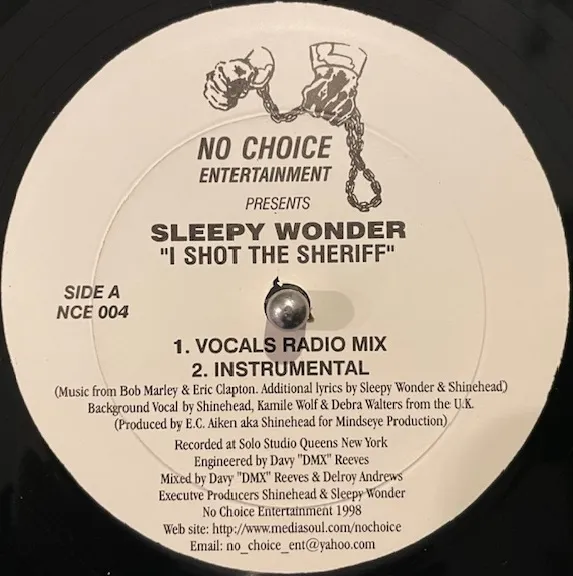 SLEEPY WONDER / I SHOT THE SHERIFFのアナログレコードジャケット (準備中)