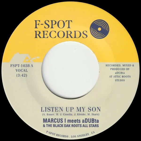 MARCUS I MEETS ADUBTA / LISTEN UP MY SONのアナログレコードジャケット (準備中)