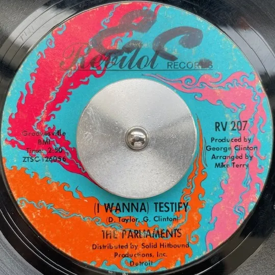 PARLIAMENTS / (I WANNA) TESTIFYのアナログレコードジャケット (準備中)