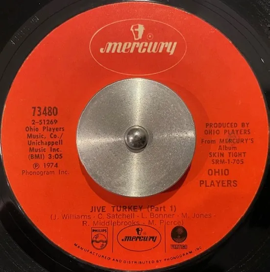 OHIO PLAYERS / JIVE TURKEY (PART 1) / STREAKIN' CHEEK TO CHEEKのアナログレコードジャケット (準備中)