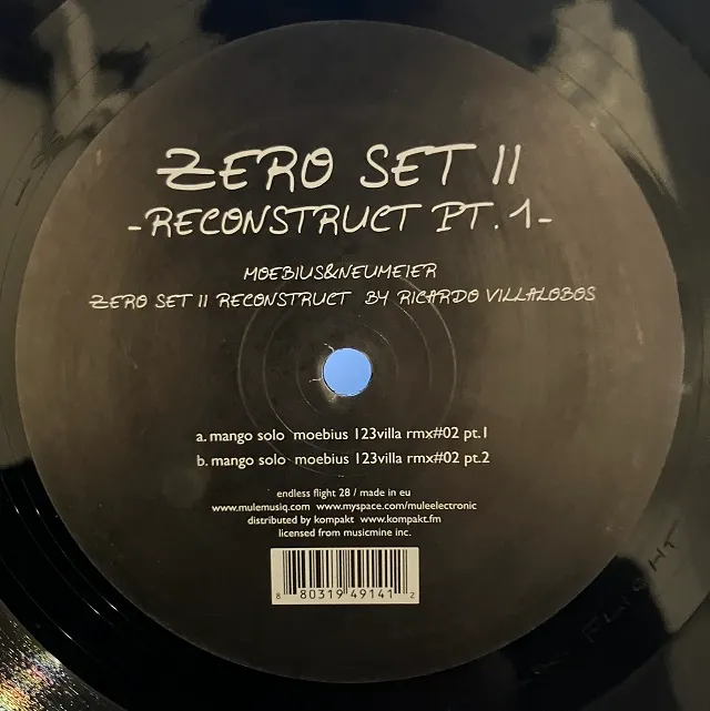 MOEBIUS & NEUMEIER / ZERO SET II - RECONSTRUCT PT. 1のアナログレコードジャケット (準備中)