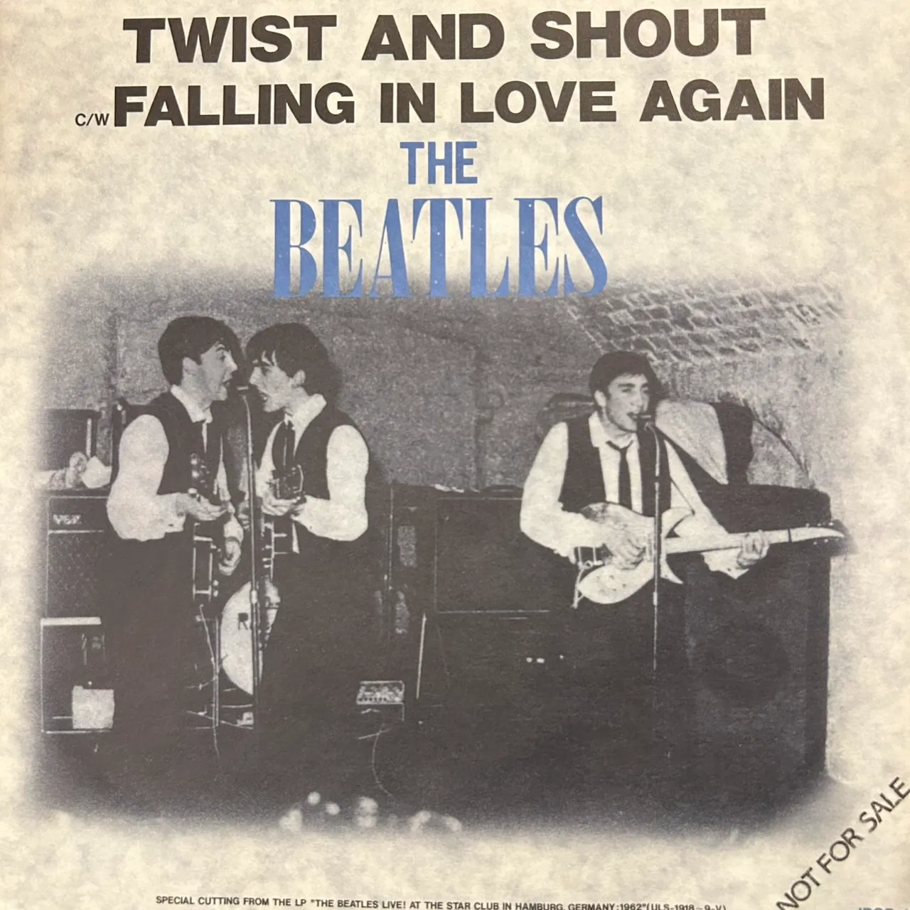 BEATLES / TWIST AND SHOUT ／ FALLING IN LOVE AGAINのアナログレコードジャケット (準備中)