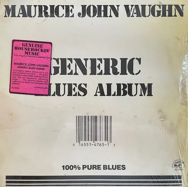 MAURICE JOHN VAUGHN / GENERIC BLUES ALBUM (88年 US 2ND PRESS)のアナログレコードジャケット (準備中)