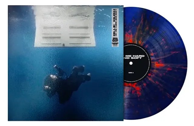 BILLIE EILISH / HIT ME HARD AND SOFT [1 YEAR ANNIVERSARY / BLUE+ORANGE SPLATTER BIOVINYL]のアナログレコードジャケット (準備中)