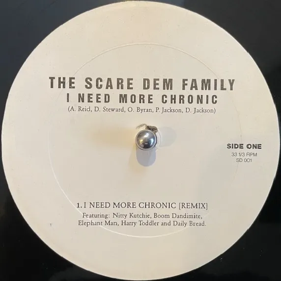 SCARE DEM FAMILY / I NEED MORE CHRONIC (REMIX)のアナログレコードジャケット (準備中)