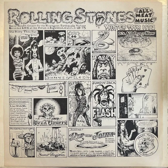 ROLLING STONES / ALL MEAT MUSIC - WINTER TOUR 1973のアナログレコードジャケット (準備中)
