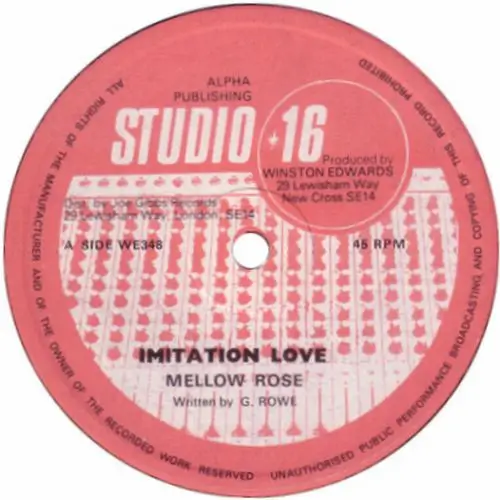 MELLOW ROSE / IMITATION LOVE (REISSUE)のアナログレコードジャケット (準備中)