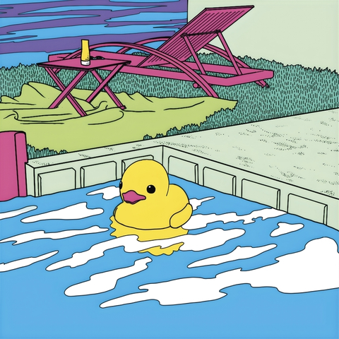 LACIMA / PLACID PLASTIC DUCK SIMULATOR SOUNDTRACKのアナログレコードジャケット (準備中)