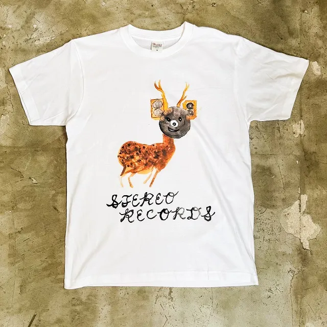 STEREO RECORDS T-SHIRTS レコジカティー WHITE L SIZE (design by RIKI HIDAKA)のアナログレコードジャケット (準備中)