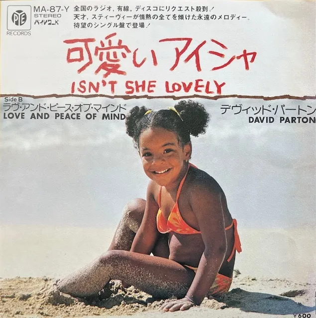 DAVID PARTON / ISN'T SHE LOVELY / LOVE AND PEACE OF MINDのアナログレコードジャケット (準備中)