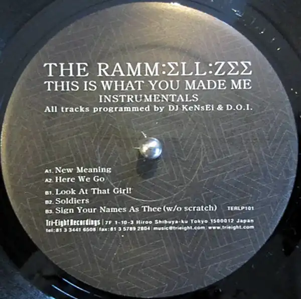 RAMMELLZEE / THIS IS WHAT YOU MADE ME (INSTRUMENTALS)Υʥ쥳ɥ㥱å ()