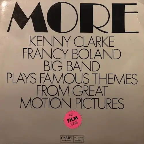 KENNY CLARKE - FRANCY BOLAND BIG BAND / MORE [LP - SJG12006]：JAZZ