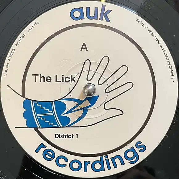 DISTRICT 1 / LICKのアナログレコードジャケット (準備中)