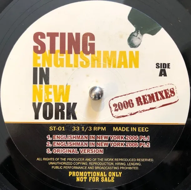 English man in New York レコード