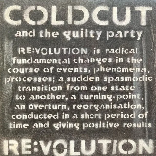COLDCUT AND THE GUILTY PARTY / RE:VOLUTIONのアナログレコードジャケット (準備中)