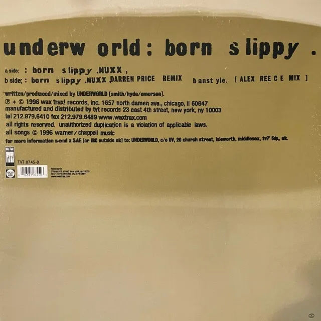Underworld  born slippy  レコード