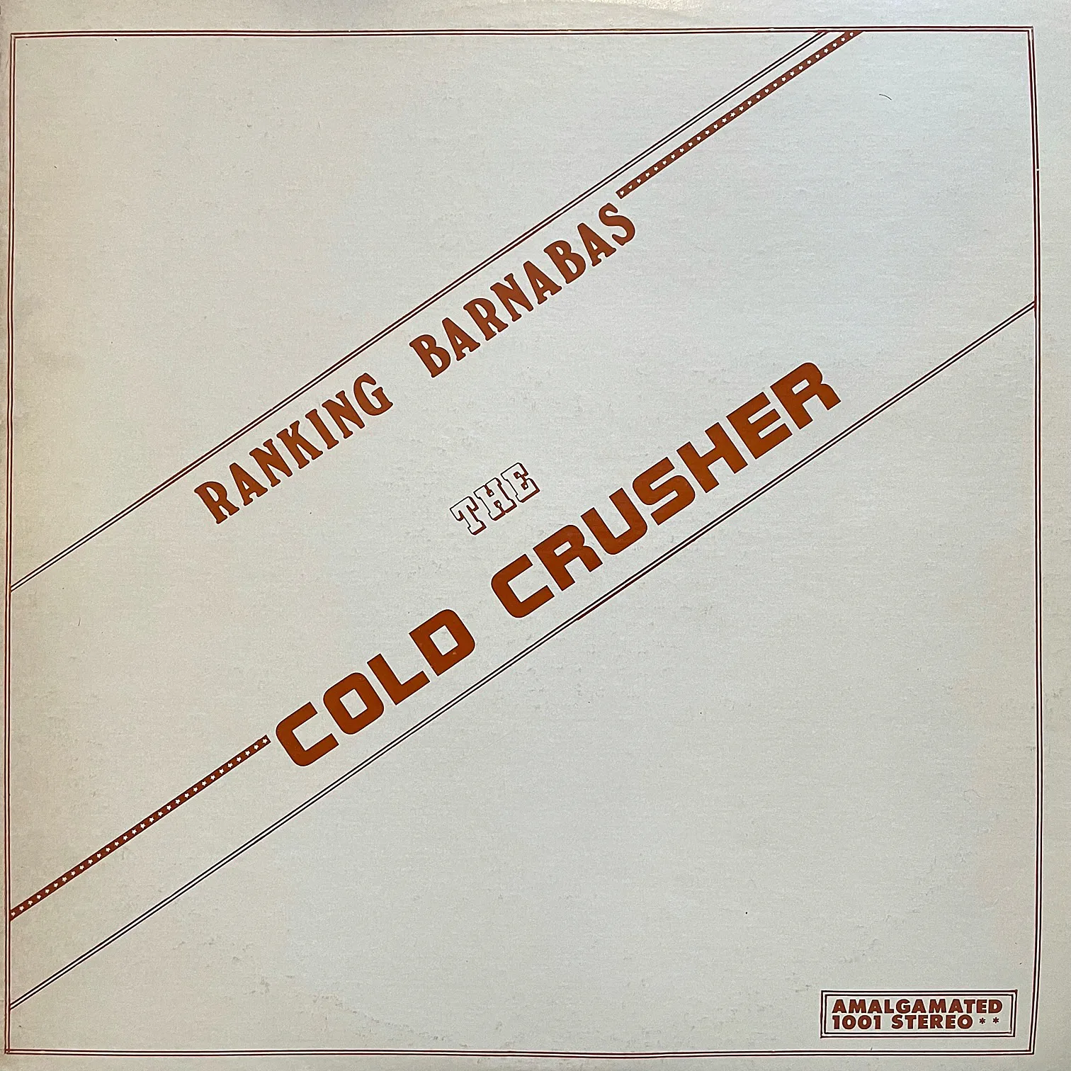 RANKING BARNABAS / COLD CRUSHERのアナログレコードジャケット (準備中)
