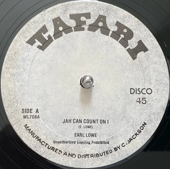 EARL LOWE (LITTLE ROY) / JAH CAN COUNT ON Iのアナログレコードジャケット (準備中)
