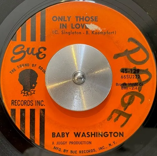 BABY WASHINGTON / ONLY THOSE IN LOVE  BALLAD OF BOBBY DAWN  Υʥ쥳ɥ㥱å ()