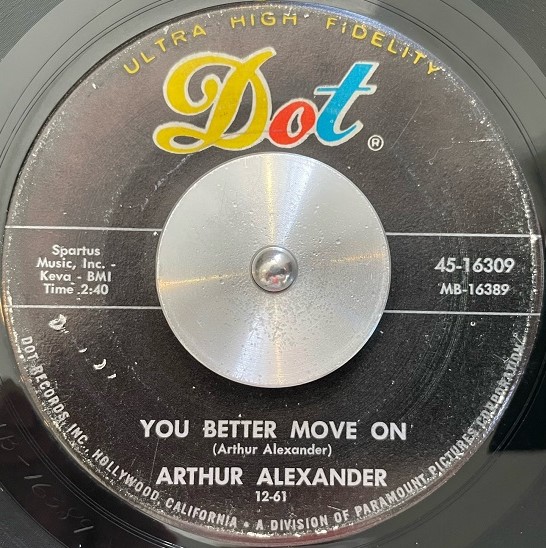 ARTHUR ALEXANDER / YOU BETTER MOVE ONΥʥ쥳ɥ㥱å ()