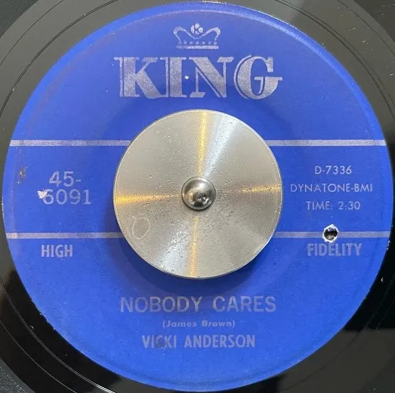 VICKI ANDERSON ／ JAMES BROWN / NOBODY CARES ／ THINKのアナログレコードジャケット (準備中)