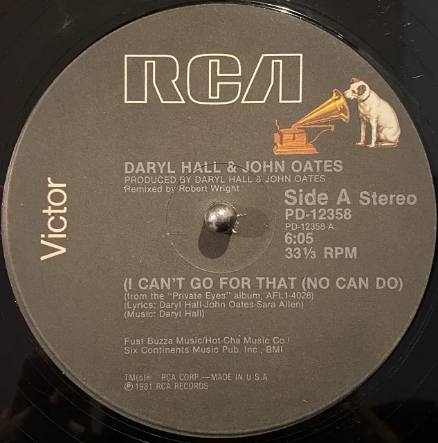 DARYL HALL & JOHN OATES / I CAN'T GO FOR THAT (NO CAN DO)Υʥ쥳ɥ㥱å ()