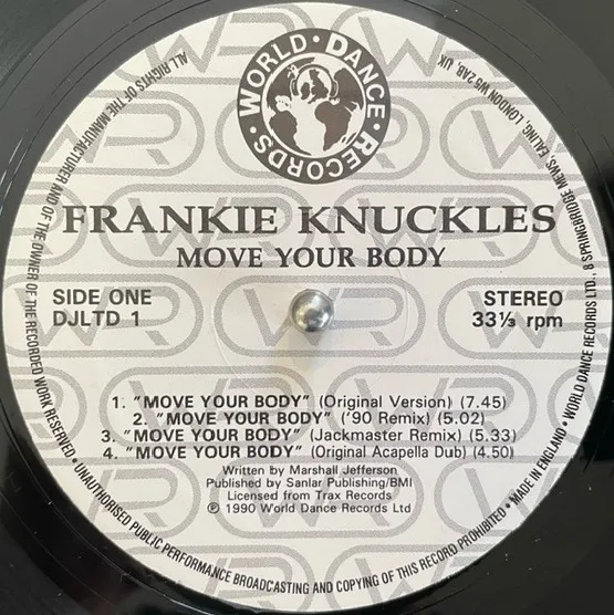 FRANKIE KNUCKLES / MOVE YOUR BODYΥʥ쥳ɥ㥱å ()
