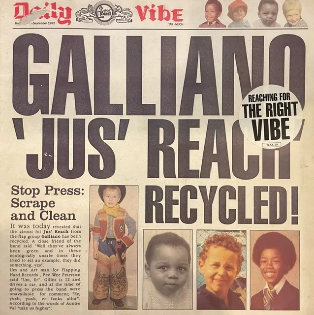 GALLIANO / JUS' REACH RECYCLED !