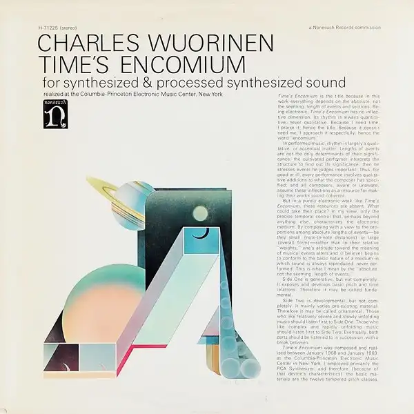 CHARLES WUORINEN / TIME'S ENCOOMIUM