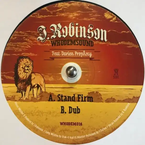 J. ROBINSON FEAT. DARIEN PROPHECY / STAND FIRMのアナログレコードジャケット (準備中)