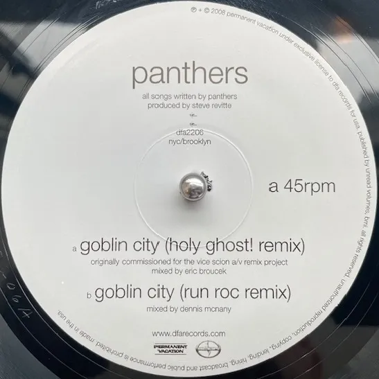 PANTHERS ‎/ GOBLIN CITYのアナログレコードジャケット (準備中)