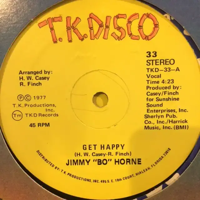 JIMMY ”BO” HORNE / GET HAPPYのアナログレコードジャケット (準備中)