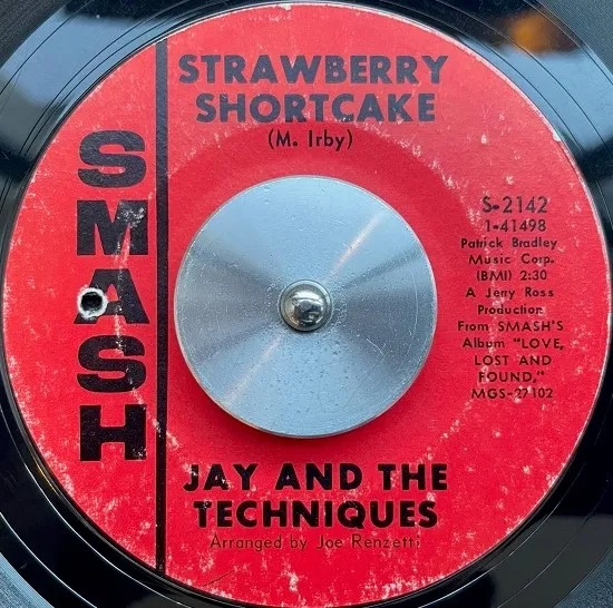 JAY AND THE TECHNIQUES ‎/ STRAWBERRY SHORTCAKE／STILL (IN LOVE WITH YOU) のアナログレコードジャケット (準備中)