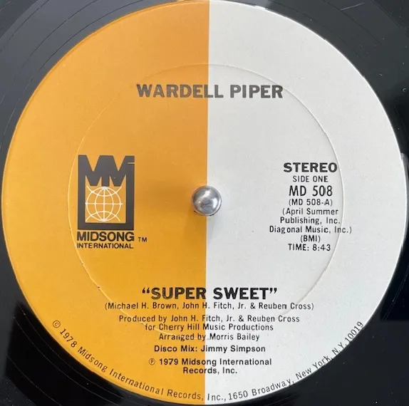 WARDELL PIPER / SUPER SWEETのアナログレコードジャケット (準備中)